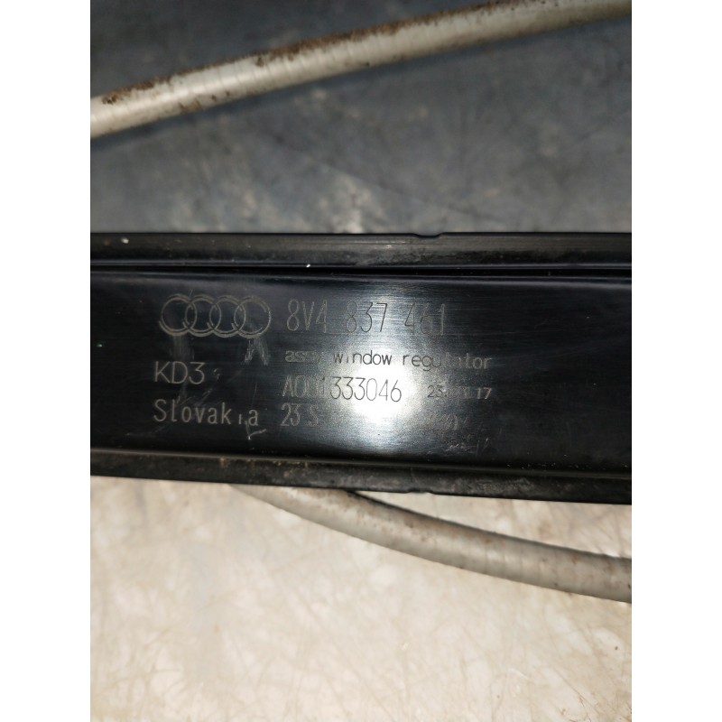 Recambio de elevalunas delantero izquierdo para audi a3 sedán (8vm) referencia OEM IAM 8V4837461 A001333046 5P
