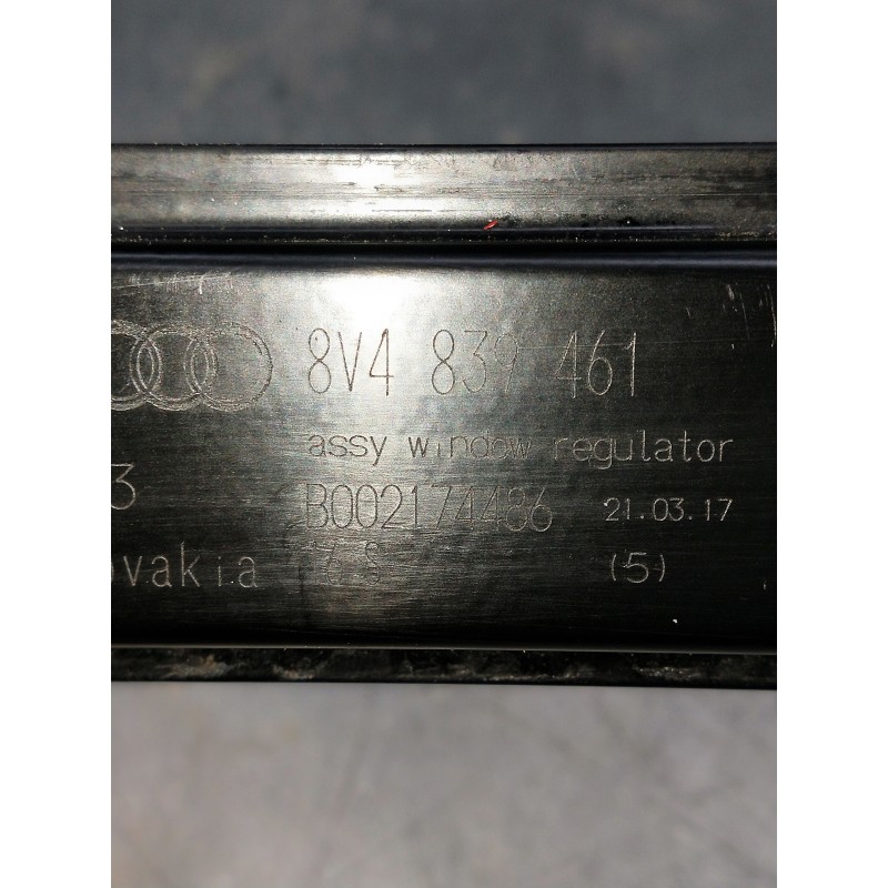 Recambio de elevalunas trasero izquierdo para audi a3 sedán (8vm) referencia OEM IAM 8V4839461 B002174486 5P
