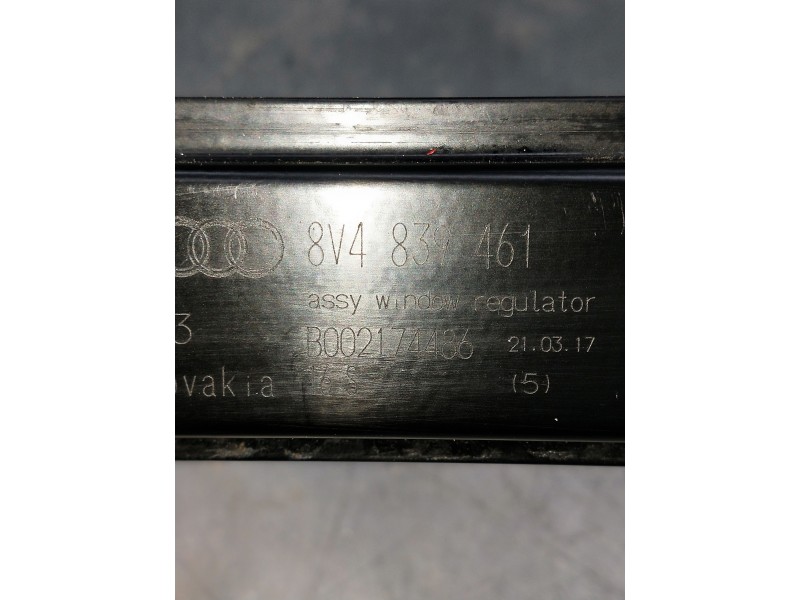 Recambio de elevalunas trasero izquierdo para audi a3 sedán (8vm) referencia OEM IAM 8V4839461 B002174486 5P