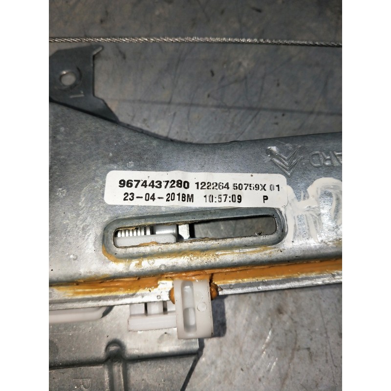 Recambio de elevalunas trasero derecho para citroen c-elysée referencia OEM IAM 9674437280  4P