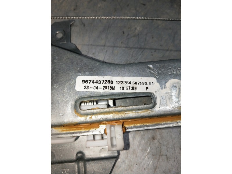 Recambio de elevalunas trasero derecho para citroen c-elysée referencia OEM IAM 9674437280  4P