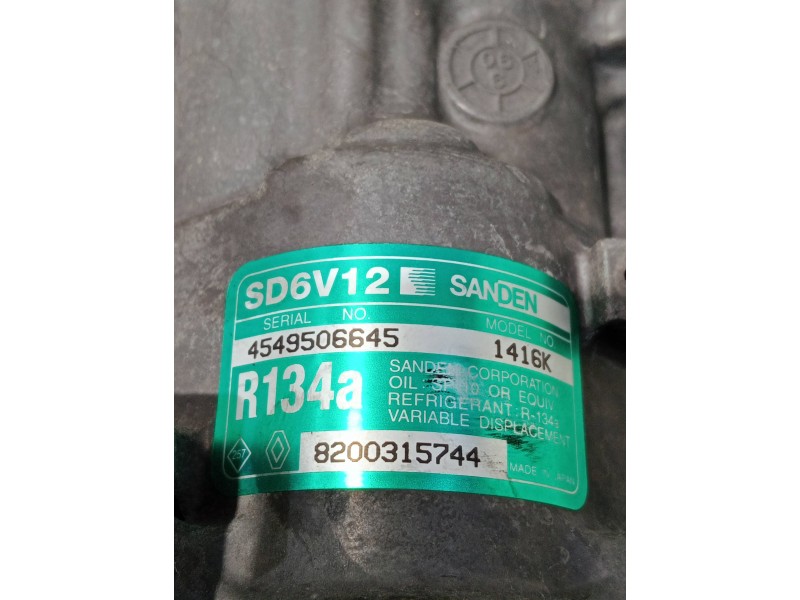Recambio de compresor aire acondicionado para renault clio ii fase ii (b/cb0) referencia OEM IAM 8200315744 1416K 