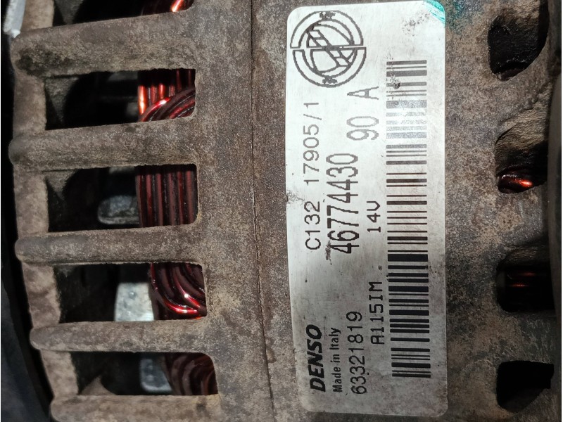 Recambio de alternador para fiat doblo cargo (223) 1.9 d referencia OEM IAM 46774430 63321819 