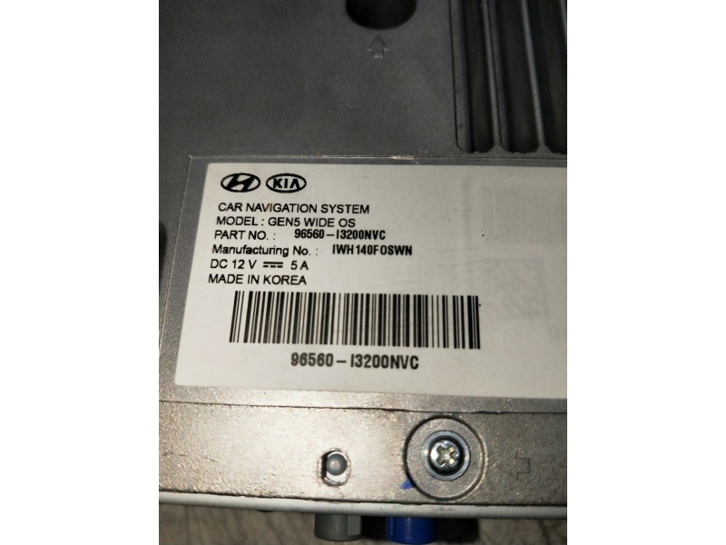 Recambio de sistema audio / radio cd para hyundai kona n os referencia OEM IAM 96560I3200NVC 104KVFW069795 