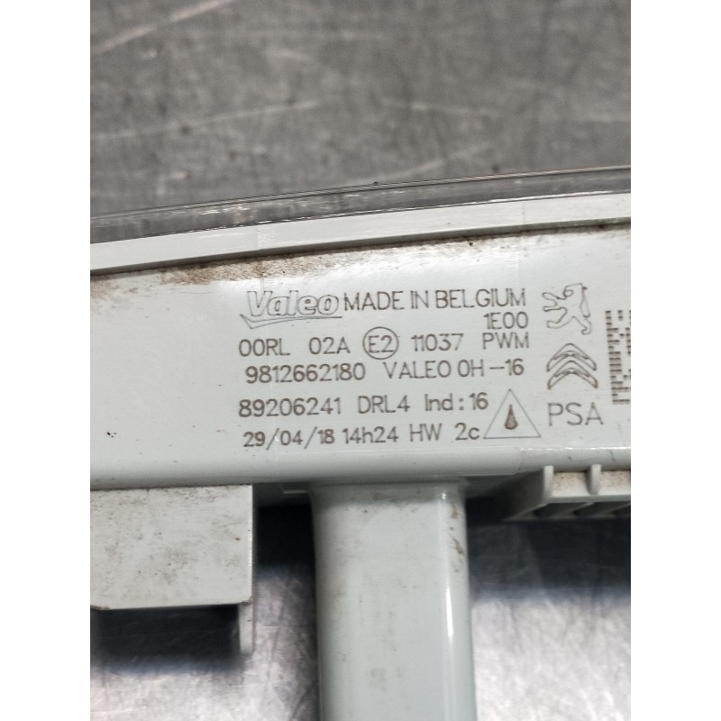 Recambio de piloto delantero derecho para citroen c-elysée referencia OEM IAM 9812662180 89206241 