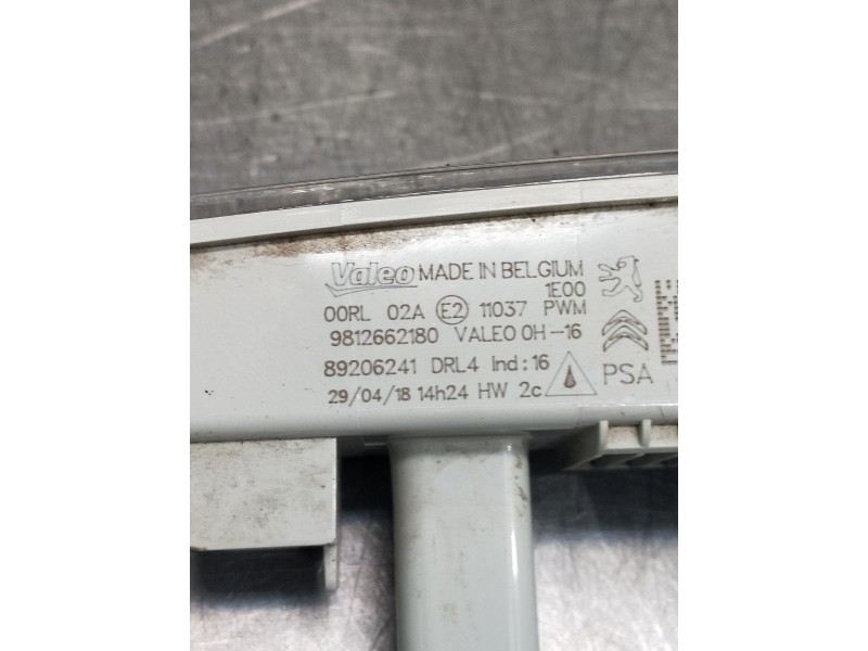 Recambio de piloto delantero derecho para citroen c-elysée referencia OEM IAM 9812662180 89206241 