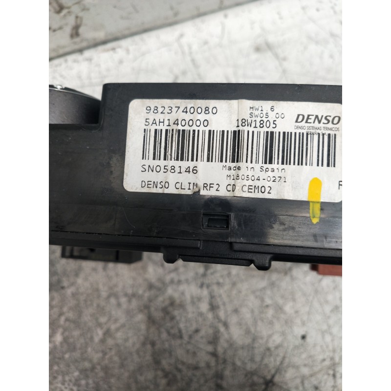 Recambio de mando calefaccion / aire acondicionado para citroen c-elysée referencia OEM IAM 9823740080 5AH140000 M1805040271