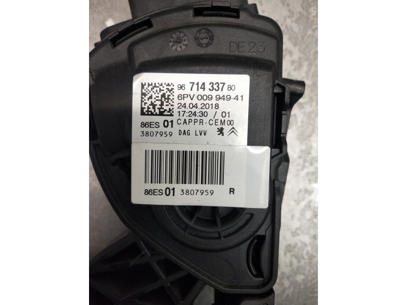 Recambio de potenciometro pedal para citroen c-elysée referencia OEM IAM 6PV00994941 9671433780 