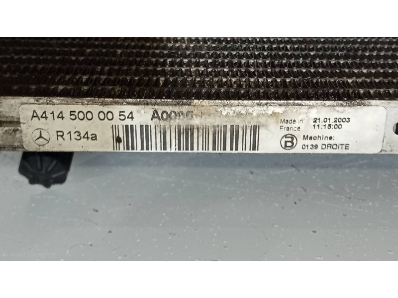 Recambio de condensador / radiador aire acondicionado para mercedes vaneo (w414) furgoneta compacta 1.6 cat referencia OEM IAM A