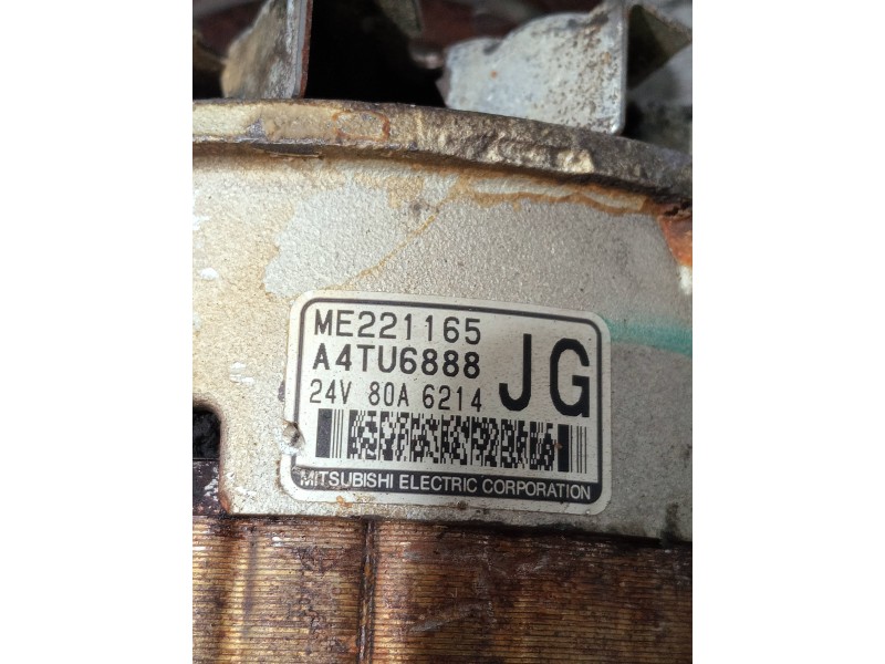Recambio de alternador para mitsubishi canter 4.05  chasis 75 cabina individual (comfort) referencia OEM IAM ME221165 A4TU6888 