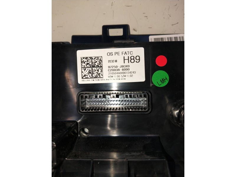 Recambio de mando calefaccion / aire acondicionado para hyundai kona n os referencia OEM IAM 97250J9DX0 C200388990 97250J9XXX