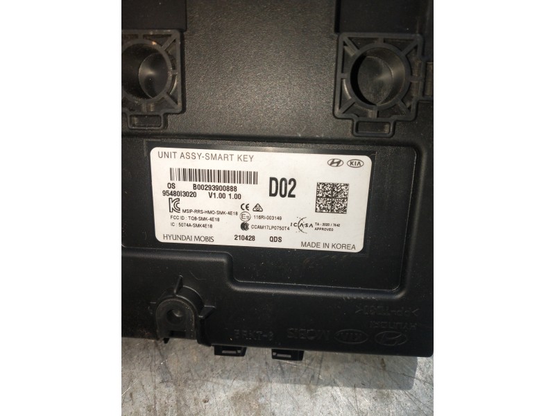 Recambio de modulo electronico para hyundai kona n os referencia OEM IAM 95480I3020 B00293900888 