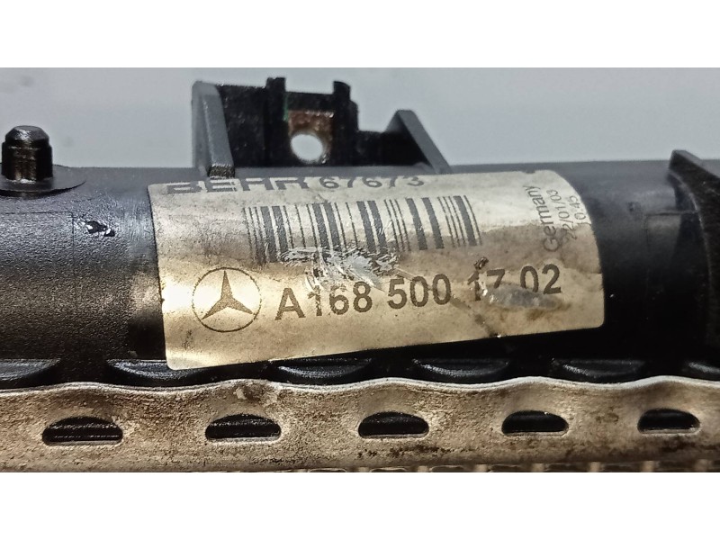 Recambio de radiador agua para mercedes vaneo (w414) furgoneta compacta 1.6 cat referencia OEM IAM A1685001702  