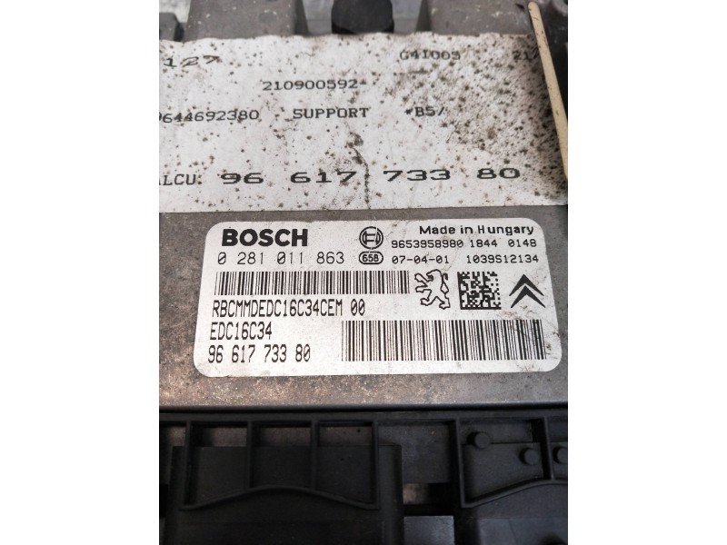 Recambio de centralita motor uce para citroen c4 berlina referencia OEM IAM 0281011863 9661773380 