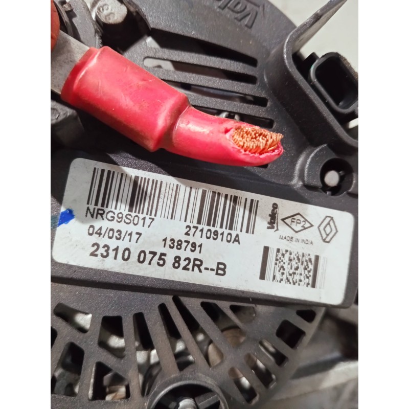 Recambio de alternador para dacia sandero referencia OEM IAM 231007582R 2710910A NRG9S017