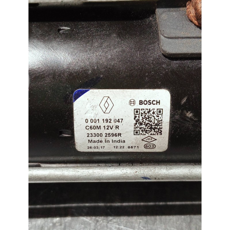 Recambio de motor arranque para dacia sandero referencia OEM IAM 233002596R 0001192047 