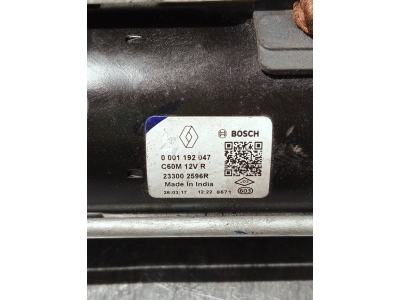 Recambio de motor arranque para dacia sandero referencia OEM IAM 233002596R 0001192047 
