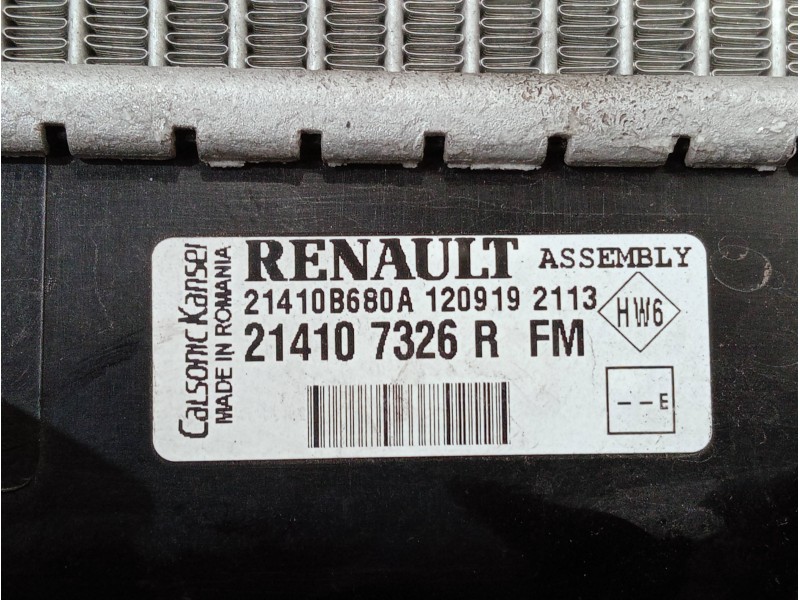 Recambio de radiador agua para dacia sandero referencia OEM IAM 214107326R 21410B680A 