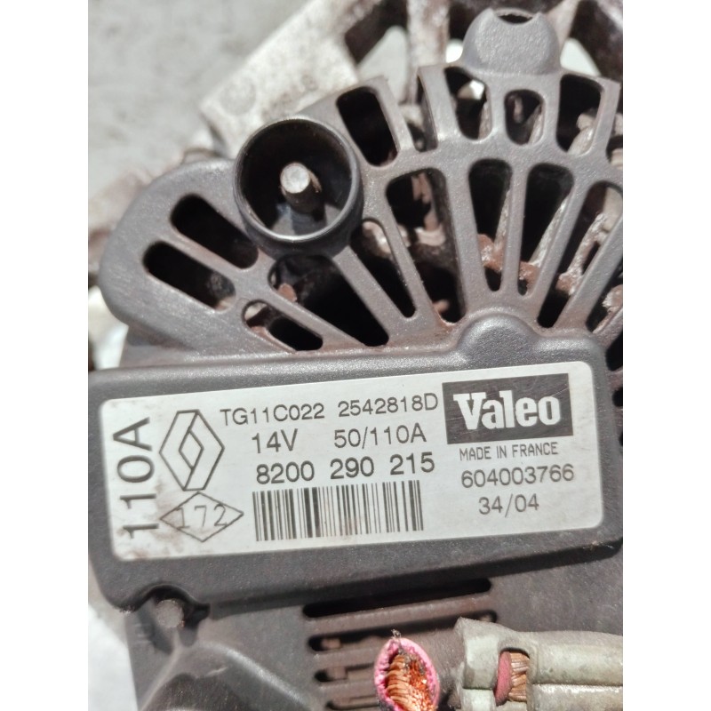 Recambio de alternador para renault megane ii familiar referencia OEM IAM 8200290215 2542818D TG11C022