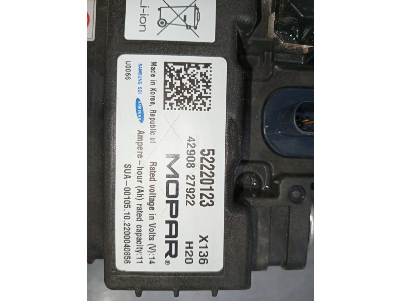 Recambio de bateria para fiat 500 312 1.0 hybrid referencia OEM IAM 52220123 4290827923 2200040856 BATERÍA AUXILIAR