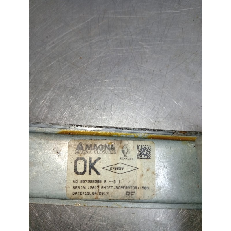 Recambio de elevalunas delantero derecho para dacia sandero referencia OEM IAM 807209299R  