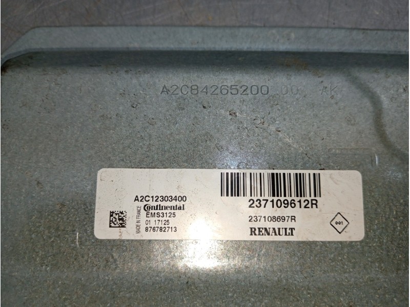 Recambio de centralita motor uce para dacia sandero referencia OEM IAM 237109612R 237108697R 