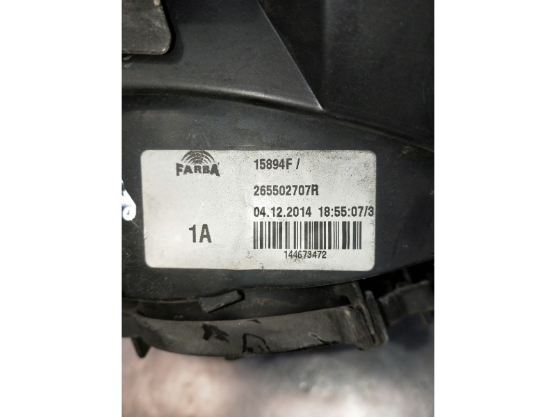 Recambio de piloto trasero derecho para smart forfour referencia OEM IAM 265502707R  