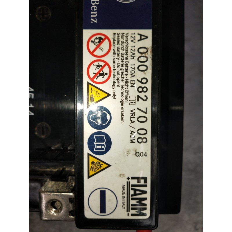 Recambio de bateria para mercedes sprinterii caja cerrada (desde 01.06) referencia OEM IAM A0009827008  BATERIA ACCESORIOS