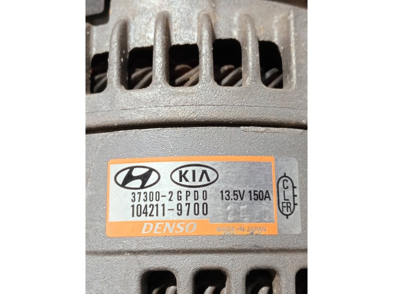 Recambio de alternador para hyundai kona n os referencia OEM IAM 373002GPD0 1042119700 