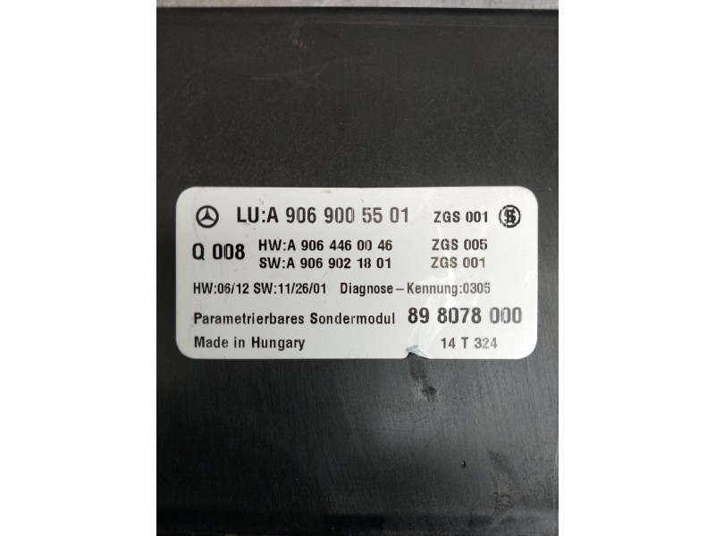 Recambio de modulo electronico para mercedes sprinterii caja cerrada (desde 01.06) referencia OEM IAM A9069005501 A9064460046. A