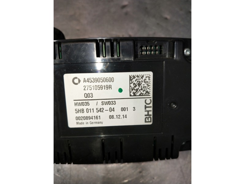 Recambio de mando calefaccion / aire acondicionado para smart forfour referencia OEM IAM A4539050600 275105919R 5HB01154204 0020
