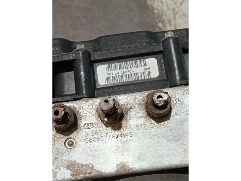 Recambio de abs para fiat ducato caja cerrada 33 (06.2006 =>) referencia OEM IAM 0265800461 0265231617 51725097