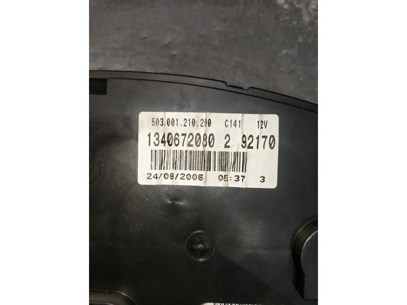 Recambio de cuadro instrumentos para fiat ducato caja cerrada 33 (06.2006 =>) referencia OEM IAM 503001210200 1340672080 5500121