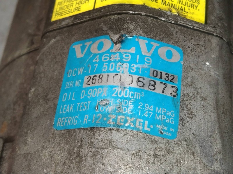 Recambio de compresor aire acondicionado para volvo serie 440 gl referencia OEM IAM 5060310132 464919 