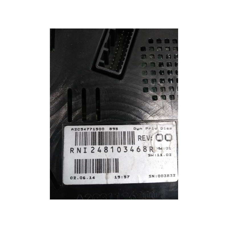 Recambio de cuadro instrumentos para renault megane iii berlina 5 p bose edition referencia OEM IAM 248103468R  248105156R