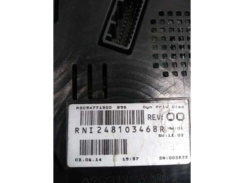 Recambio de cuadro instrumentos para renault megane iii berlina 5 p bose edition referencia OEM IAM 248103468R  248105156R