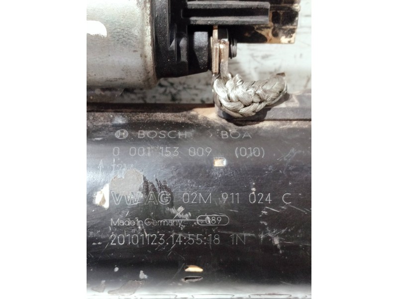Recambio de motor arranque para audi a3 sedán (8vm) referencia OEM IAM 02M911024C 0001153009 