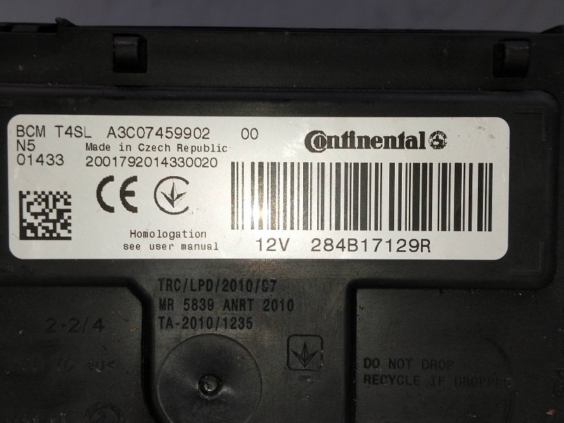 Recambio de modulo electronico para dacia spring referencia OEM IAM 284B17129R  