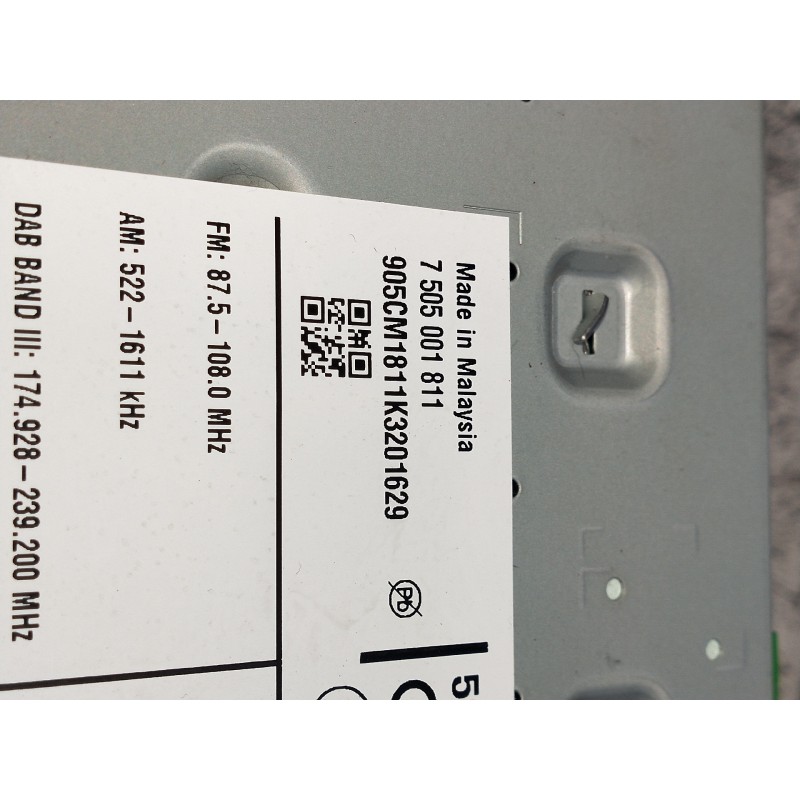 Recambio de sistema audio / radio cd para suzuki ignis (/mf) referencia OEM IAM 7505001811 905CM1811K3201629 PANTALLA MULTIFUNCI