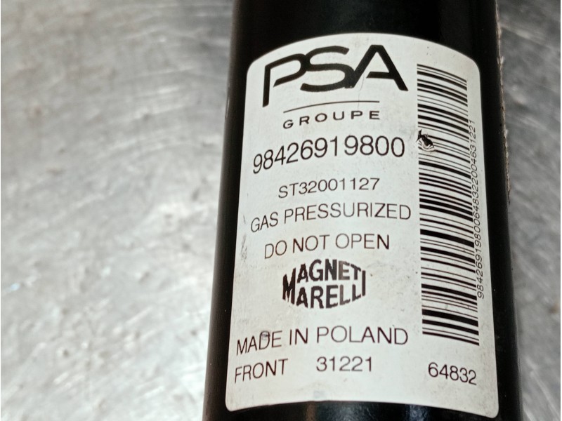 Recambio de amortiguador delantero izquierdo para opel mokka gs line referencia OEM IAM 98426919800 ST32001127 