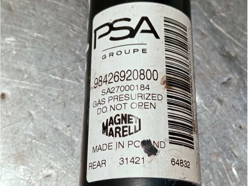 Recambio de amortiguador trasero derecho para opel mokka gs line referencia OEM IAM 98426920800 SA27000184 
