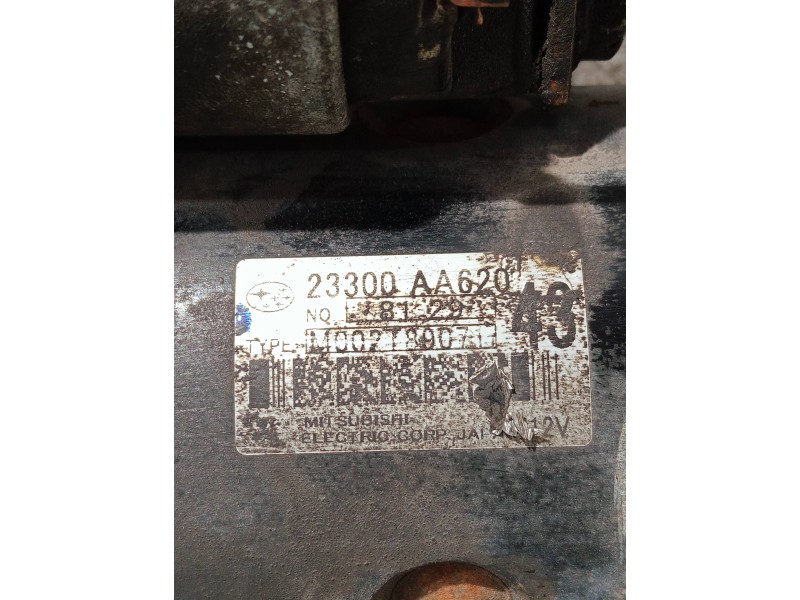 Recambio de motor arranque para subaru legacy berl. b13 (bl) 2.0 diesel cat referencia OEM IAM 23300AA620 M002T89071 