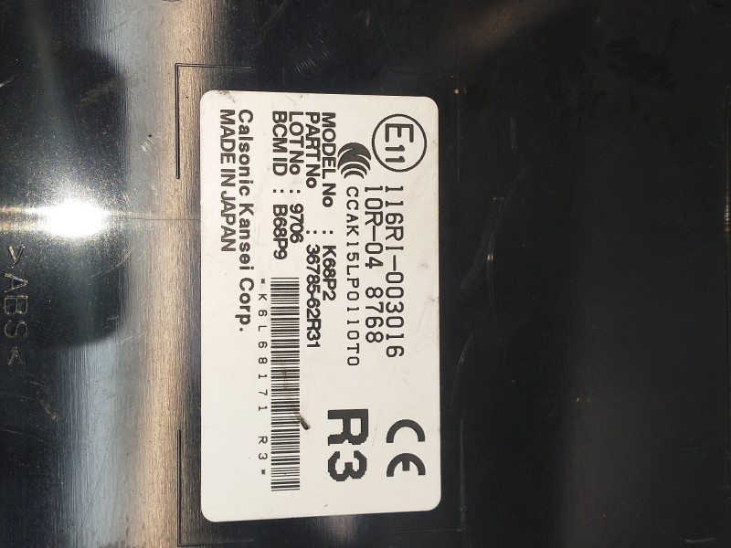 Recambio de modulo electronico para suzuki ignis (/mf) referencia OEM IAM 116RI003016 10R048768 