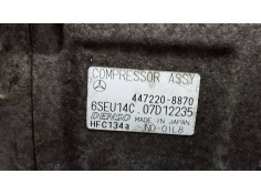 Recambio de compresor aire acondicionado para mercedes vaneo (w414) furgoneta compacta 1.6 cat referencia OEM IAM 4472208870   2