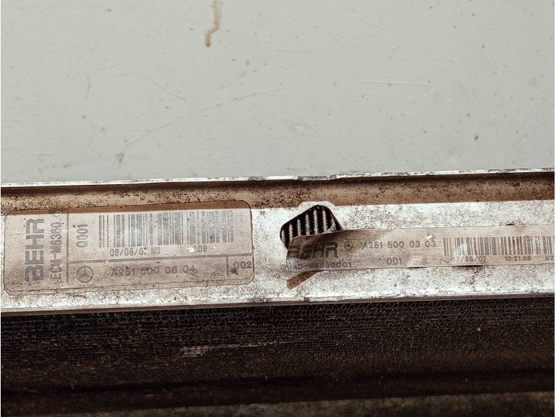 Recambio de radiador agua para mercedes clase m (w164) 320 cdi 4m edition 10 referencia OEM IAM A2515000804 A2515000303 