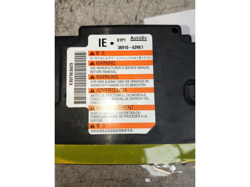 Recambio de centralita airbag para suzuki ignis (/mf) referencia OEM IAM 62RE96JDEX 3891062RE1 