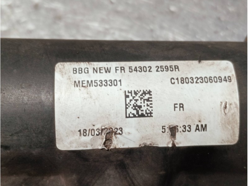 Recambio de amortiguador delantero izquierdo para dacia spring referencia OEM IAM 543022595R  