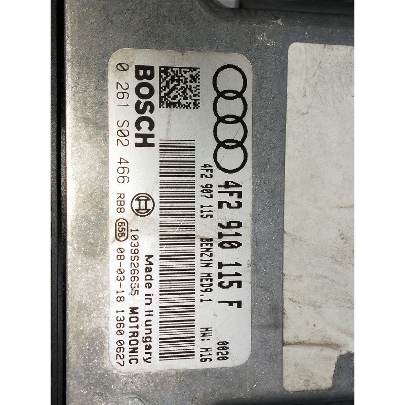 Recambio de centralita motor uce para audi a6 avant (4f5) referencia OEM IAM 0261S02466 4F2910115 