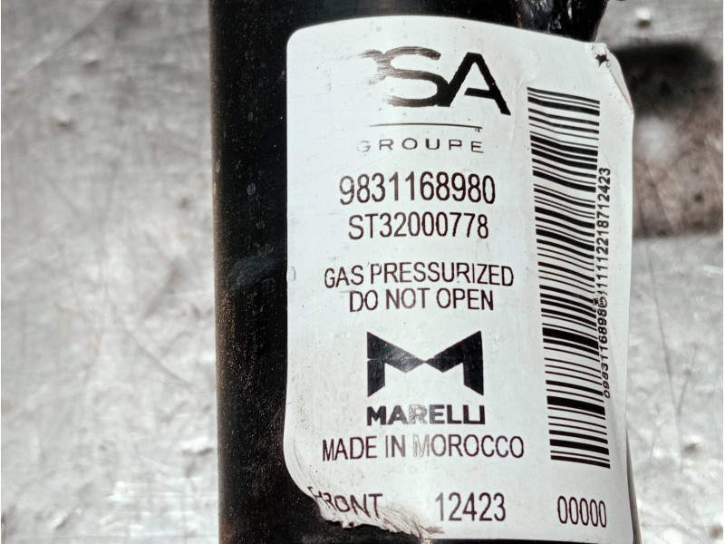 Recambio de amortiguador delantero derecho para peugeot 208 (p2) referencia OEM IAM 9831168980 ST32000778 