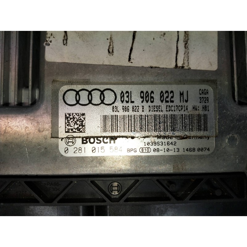Recambio de centralita motor uce para audi a4 ber. (b8) referencia OEM IAM 0281015584 03L906022 EFC17CP14